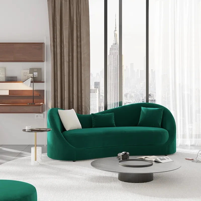 3 Seater Luna Sofa Living Room Furniture Fall Winter Design Green Sofas