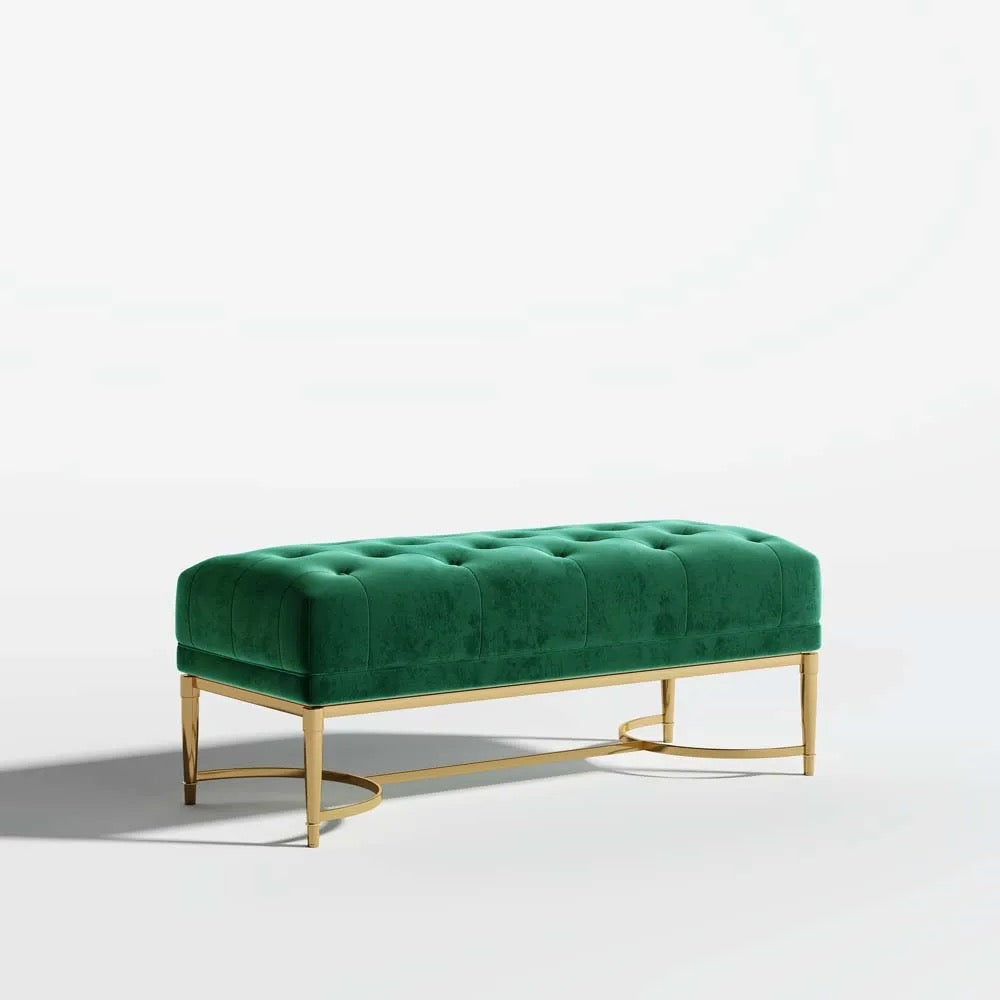 Living Room Furniture Alloy European Sofa Design Salon Green Velvet Modern Sectional Sofas