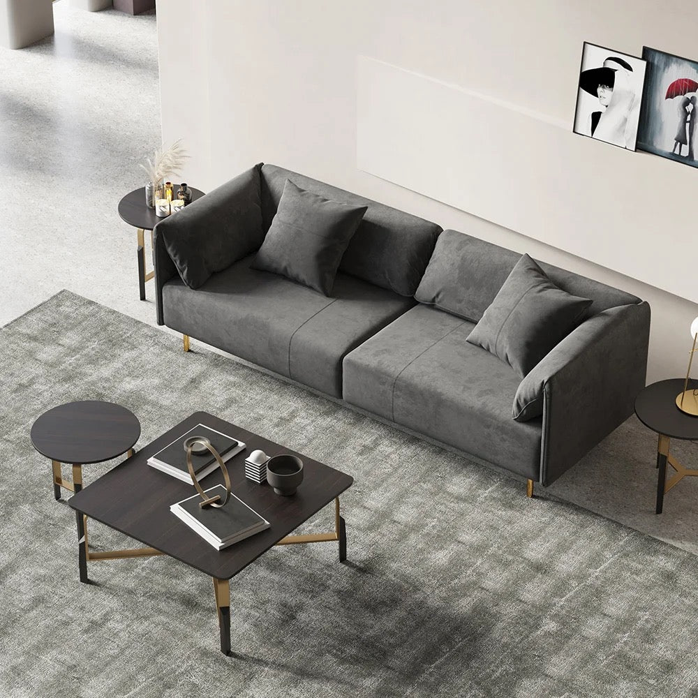 3+2+1 Sofa Set Home Office Solid Wood Green Grey Velvet Sectional Sofas Modern Design Living Room Furniture