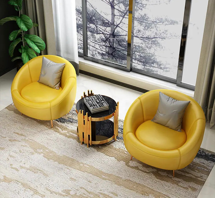 3+2+1 Sofa Set Fall Winter's Modern Minimalist Design Green Yellow Living Room Furnitures