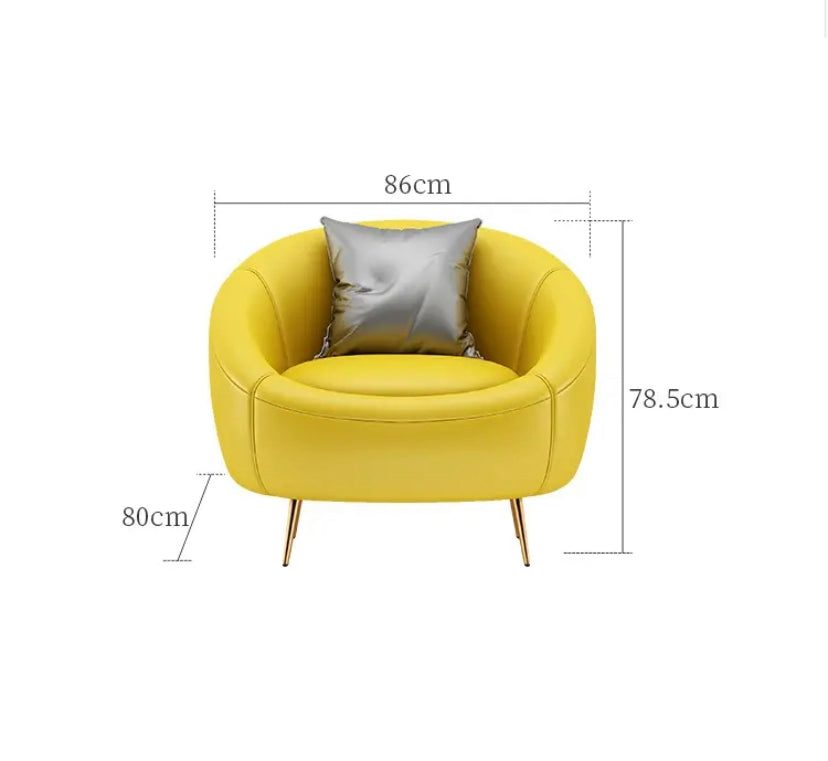 3+2+1 Sofa Set Fall Winter's Modern Minimalist Design Green Yellow Living Room Furnitures