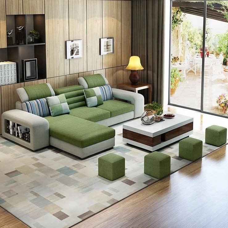 Modern L-Shaped Corner Sofa Living Room Furniture Sectional Sofa Sets