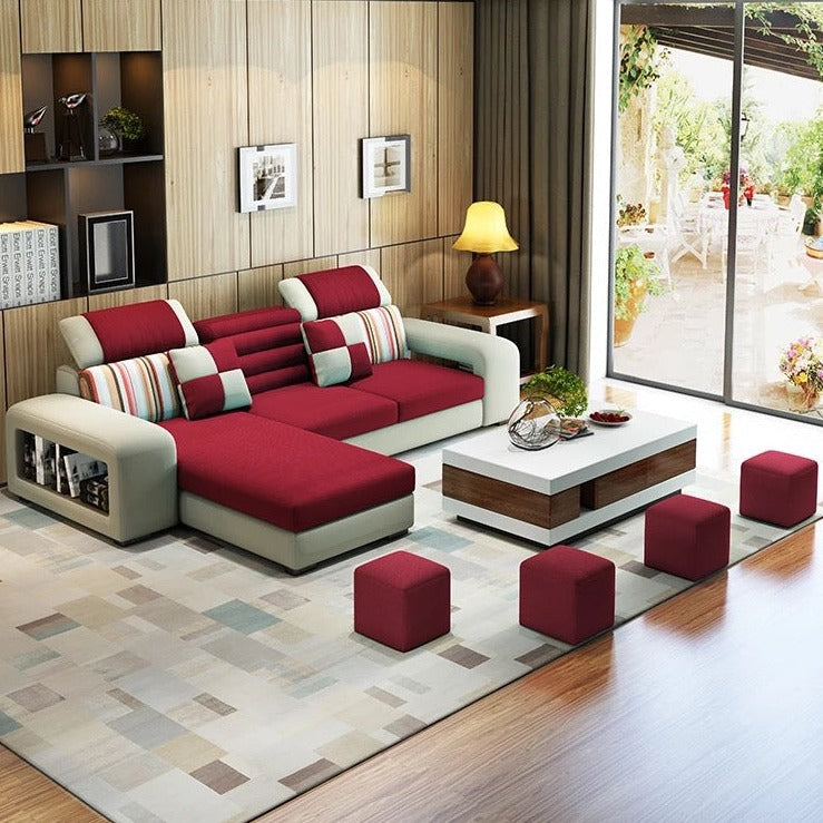 Modern L-Shaped Corner Sofa Living Room Furniture Sectional Sofa Sets