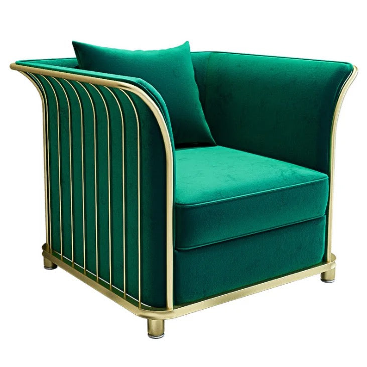 1 Seater Sofa Fall Winter New Living Room Green Blue Velvet Sofa Design