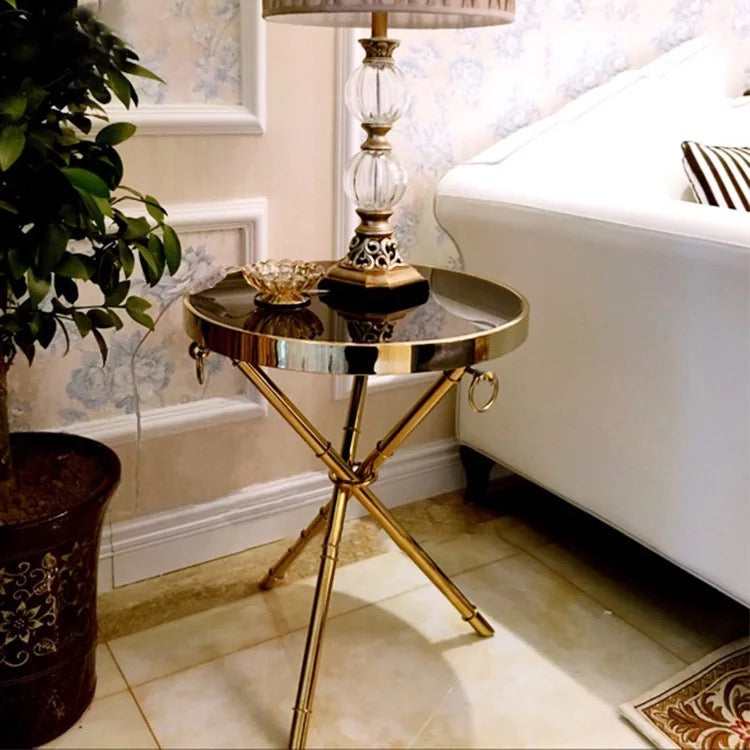 Table Original Marble Home Furnishing Modern Hand Made Gold Side Table