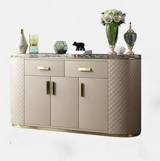 Buffet Gold Ellipse Luxury Dining Extra Narrow Long Sideboard 