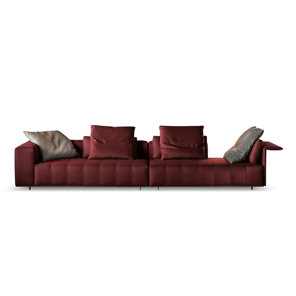 Modern L-Shaped Sofas European Luxury Furniture Design Living Room Salon 5 Seater Sofa Set