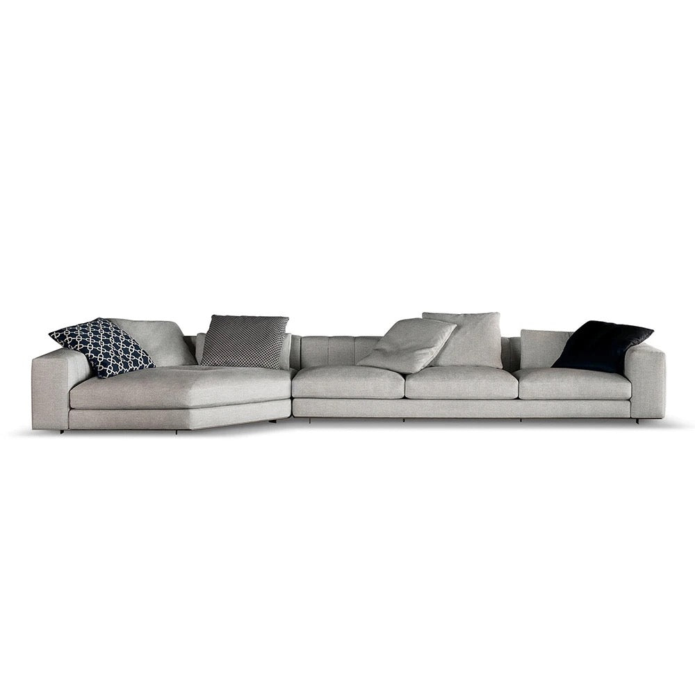 Popular Luxury Modern Design L-Shaped Sofa 4-5 Seater Sofa Living Room Salon Furniture