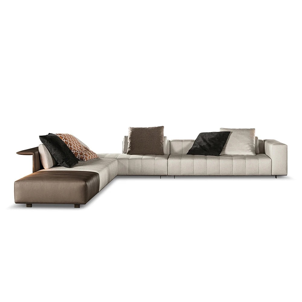 Popular Luxury Modern Design L-Shaped Sofa 4-5 Seater Sofa Living Room Salon Furniture