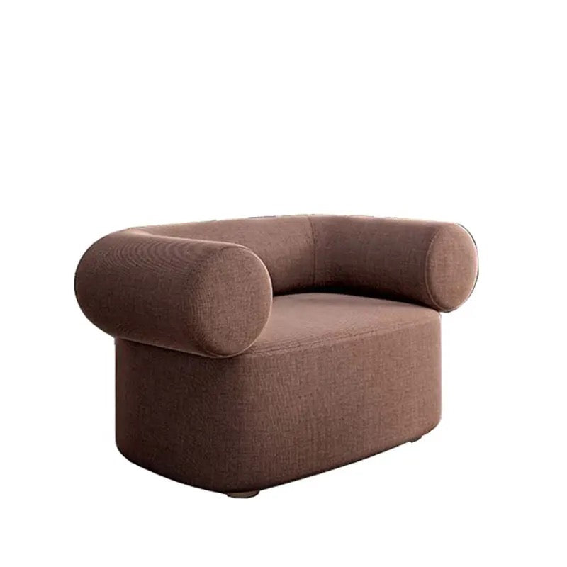 Arm Chair Modern Style Velvet Lobby High-Quality Round Armrest Leisure Single Sofa Chair