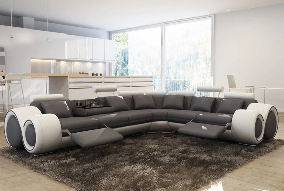 L Shaped Sofa Modern Environmentally Friendly Couch Living Room Sectional Leather Sofas