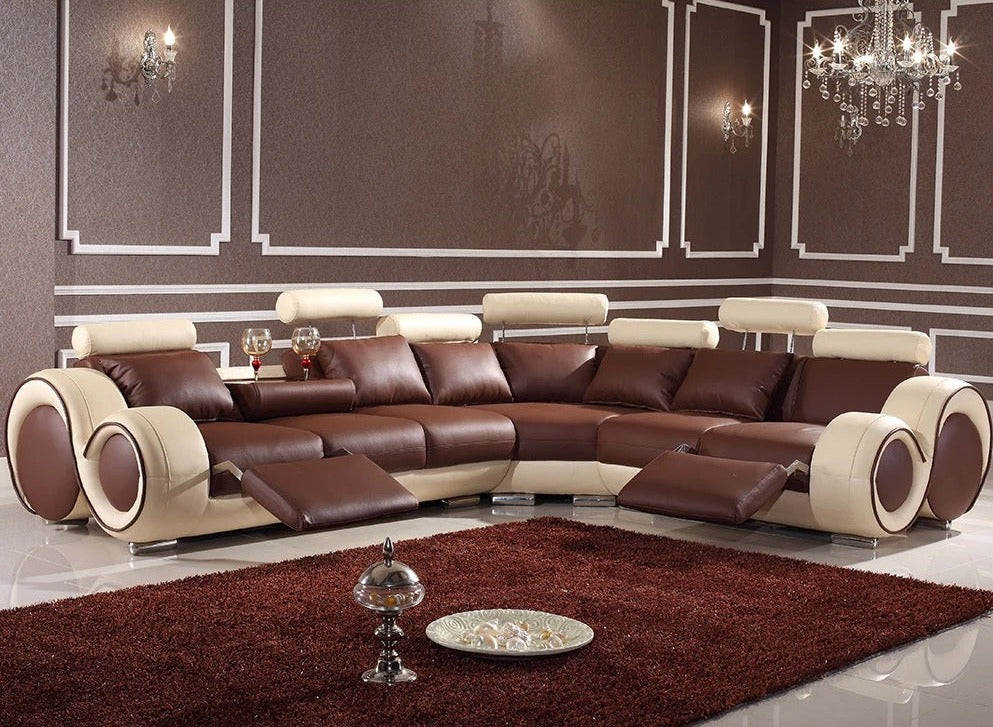 L Shaped Sofa Modern Environmentally Friendly Couch Living Room Sectional Leather Sofas