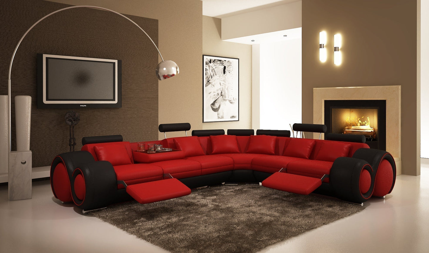 L Shaped Sofa Modern Environmentally Friendly Couch Living Room Sectional Leather Sofas