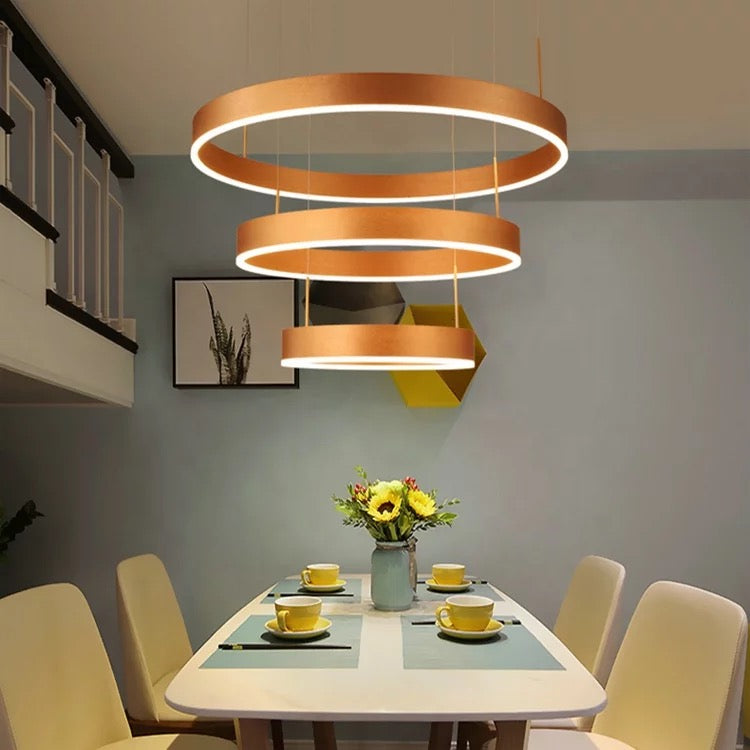 Pendant Light Large Gold Acrylic Chandelier