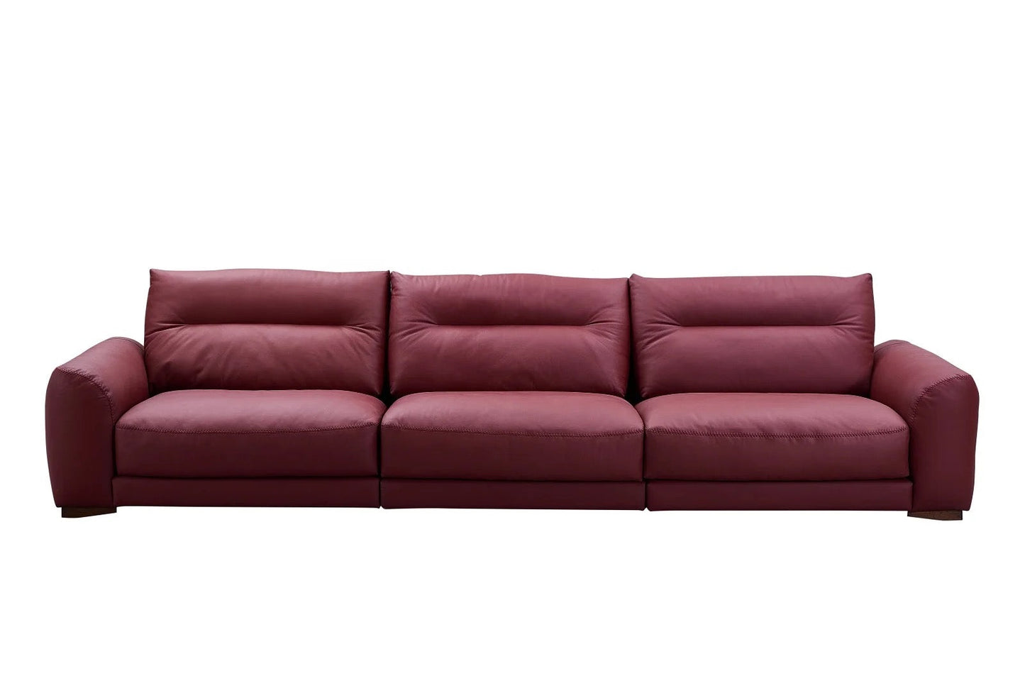 3 Seater Sofa Modern Red Living Room Sectional Leather Sofa