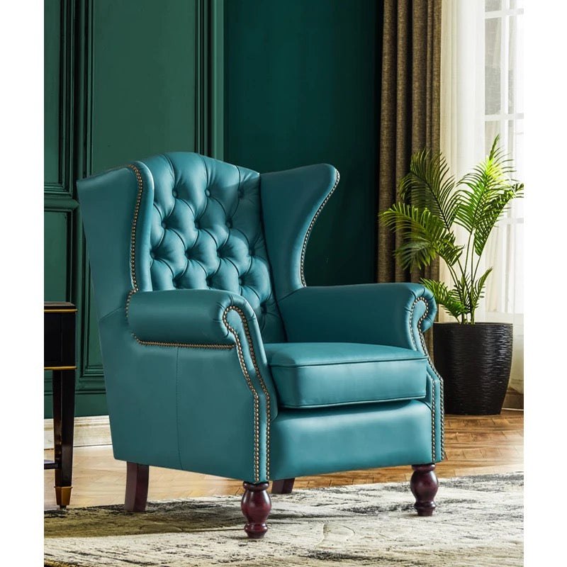 Accent Chair High Wing Back Chairs Winter's Leather Armchairs