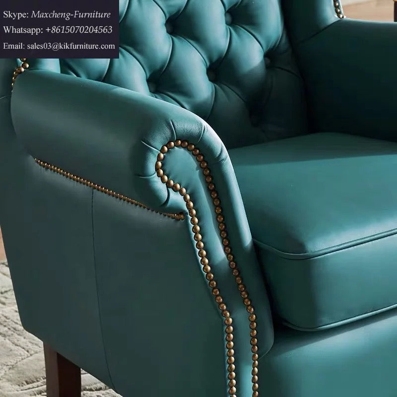 Accent Chair High Wing Back Chairs Winter's Leather Armchairs