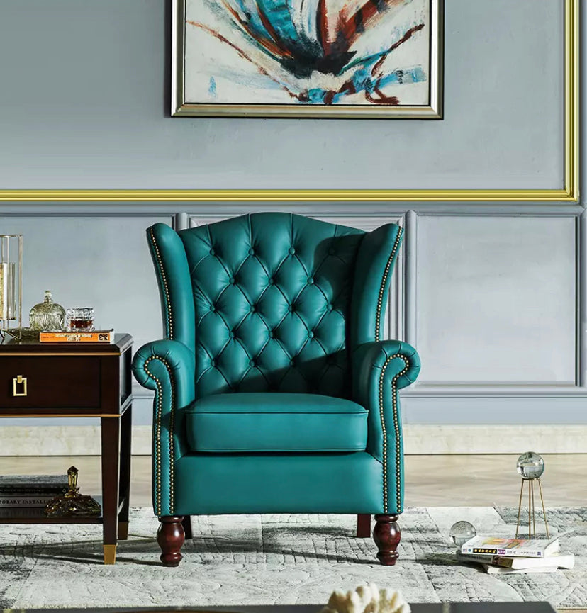 Accent Chair High Wing Back Chairs Winter's Leather Armchairs