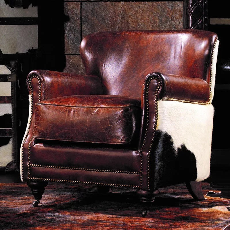 Winter's Chair Classic Leather Chesterfield Lounge Armchairs