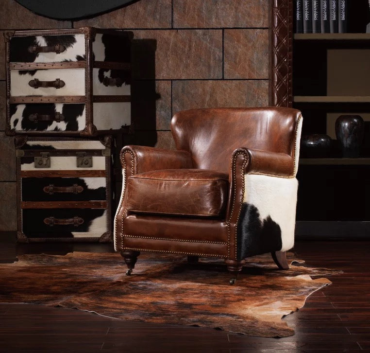 Winter's Chair Classic Leather Chesterfield Lounge Armchairs