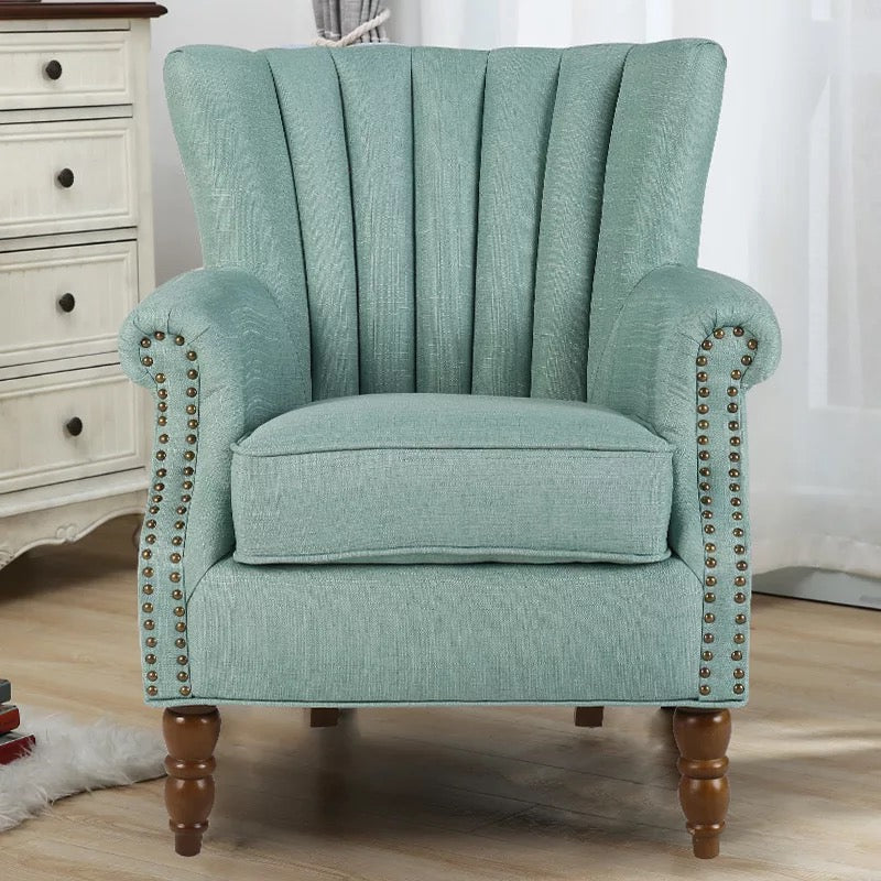 Armchair European Sessel Lobby Artistic Chesterfield Arm Chair