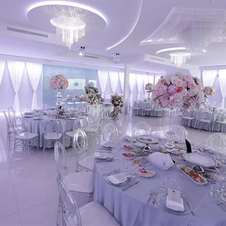 Ghost Chair Clear Masiv Plastic Resin Transparent Event Tiffany Chiavari Phoenix Event Chairs