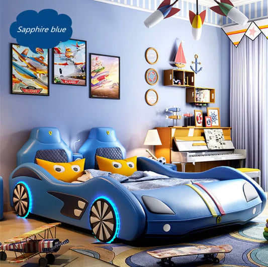 Kids Bed With Storage Music Multifunction Race Car Bed Children's Bedroom Furniture Children Beds