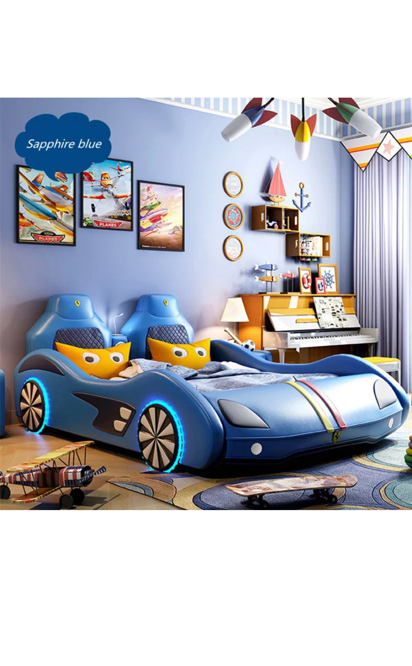 Kids Bed With Storage Music Multifunction Race Car Bed Children's Bedroom Furniture Children Beds