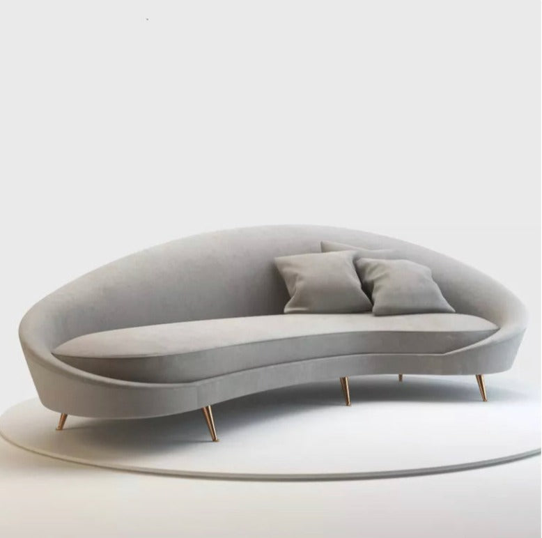 Sofa Artistic Arc Creative Living Room Modern Fabric Sofa