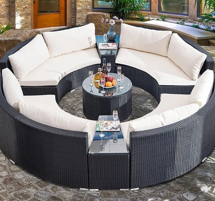 Outdoor Furniture High Quality Hand Made Rattan Furniture Garden Sofa Sets