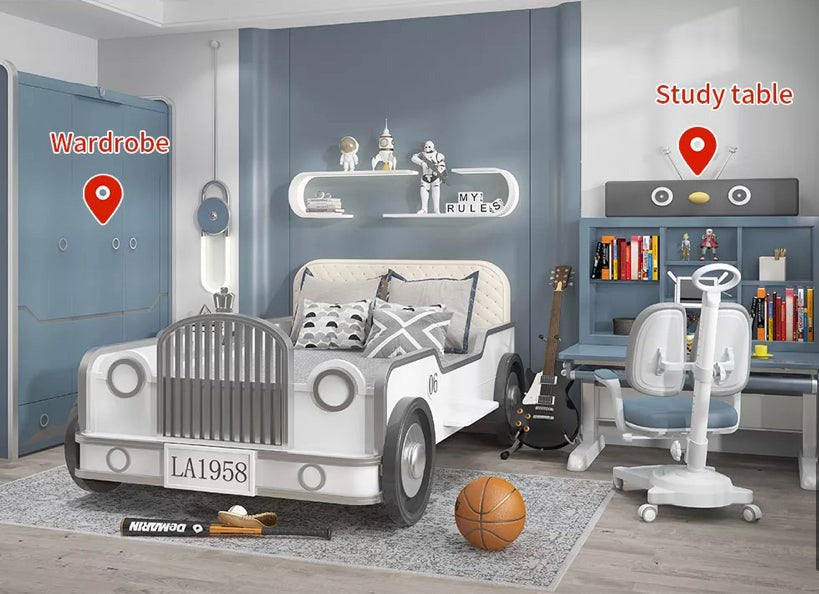 Kids Beds Pine And Birch Kids Bedroom Furniture Kinder Bett Car Race Car Beds