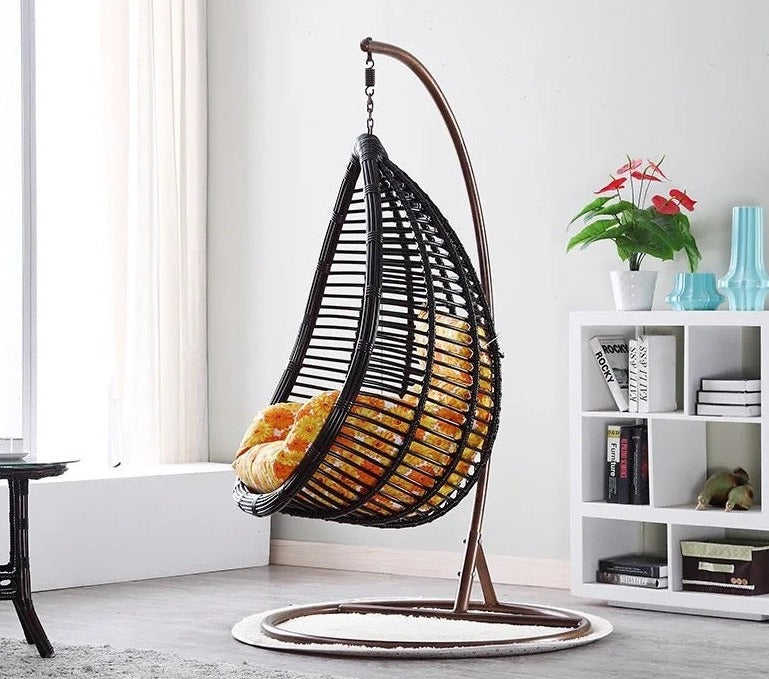 Outdoor - Indoor Furniture Rattan Chair Bird's Nest Hanging Chair Swing Living Room Balcony Hanging Basket