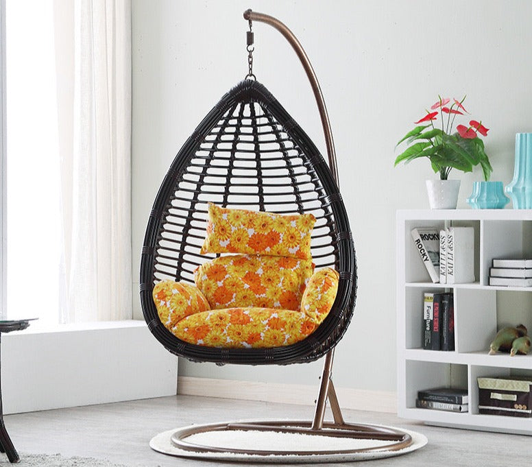 Outdoor - Indoor Furniture Rattan Chair Bird's Nest Hanging Chair Swing Living Room Balcony Hanging Basket