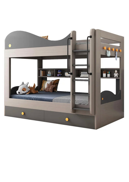 Kids Beds Modern Children's Bunk Bed Luxury Furniture With Drawer Storage Single Kinder Bunk Bett