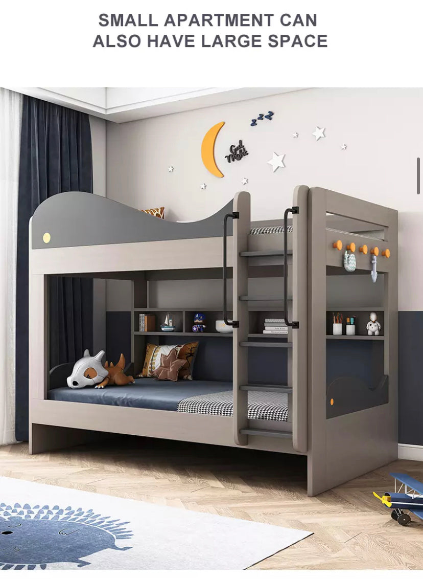 Kids Beds Modern Children's Bunk Bed Luxury Furniture With Drawer Storage Single Kinder Bunk Bett