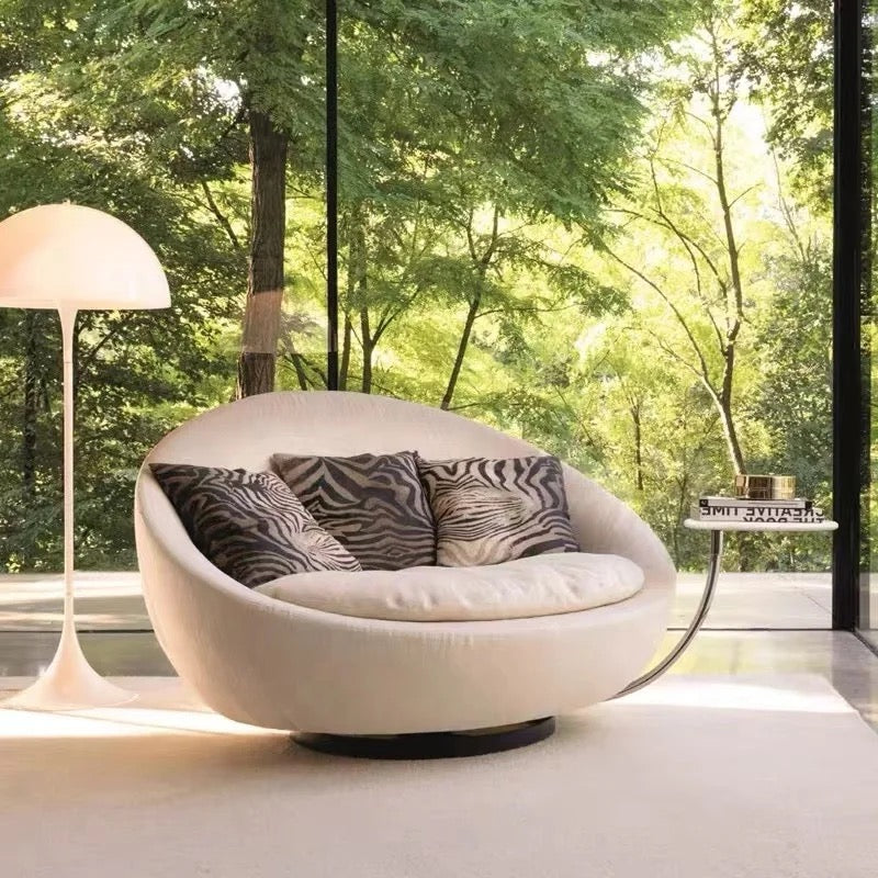 Outdoor Furniture Italian Design Luxury Round Sofa Living Room Balcony Soft Cloud Sofa Cusion