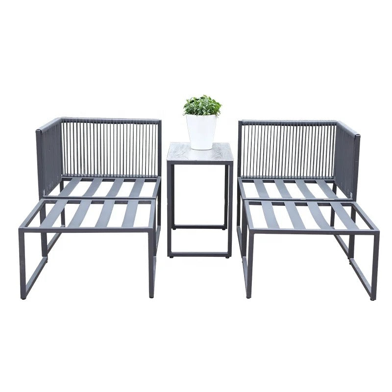 Outdoor Furniture Lightweight Modern Garden 5Pcs Sofa Set Basic Style Rattan Wicker Balcony Sets