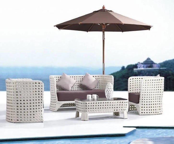 Outdoor Furniture Garden Balcony Terrace Waterproof Wicker Modular Rattan Sofa Sets