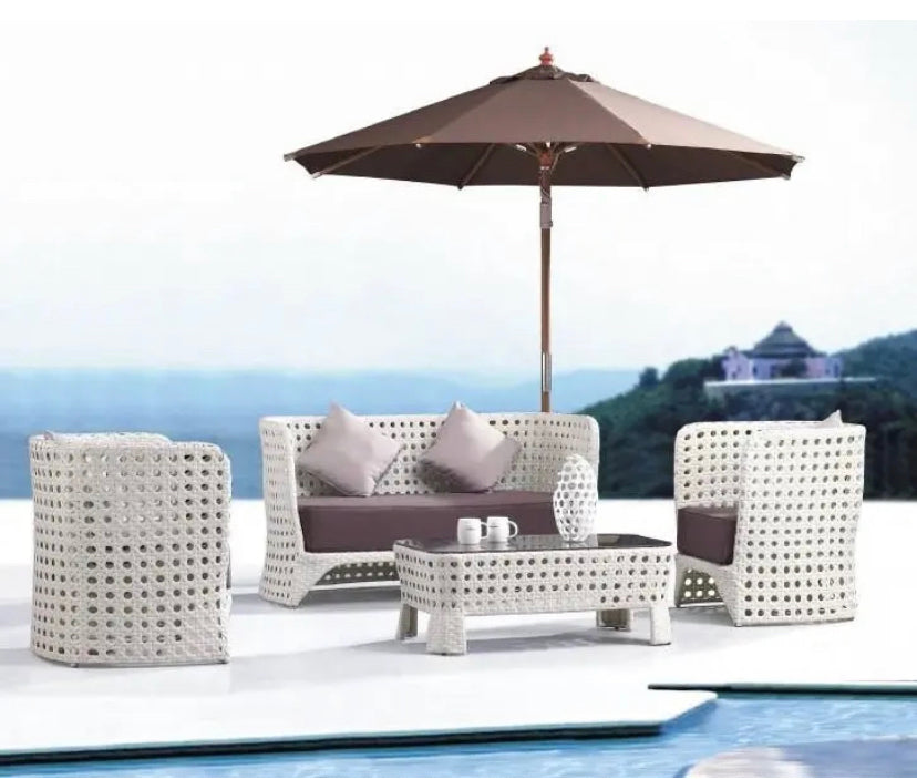 Outdoor Furniture Garden Balcony Terrace Waterproof Wicker Modular Rattan Sofa Sets