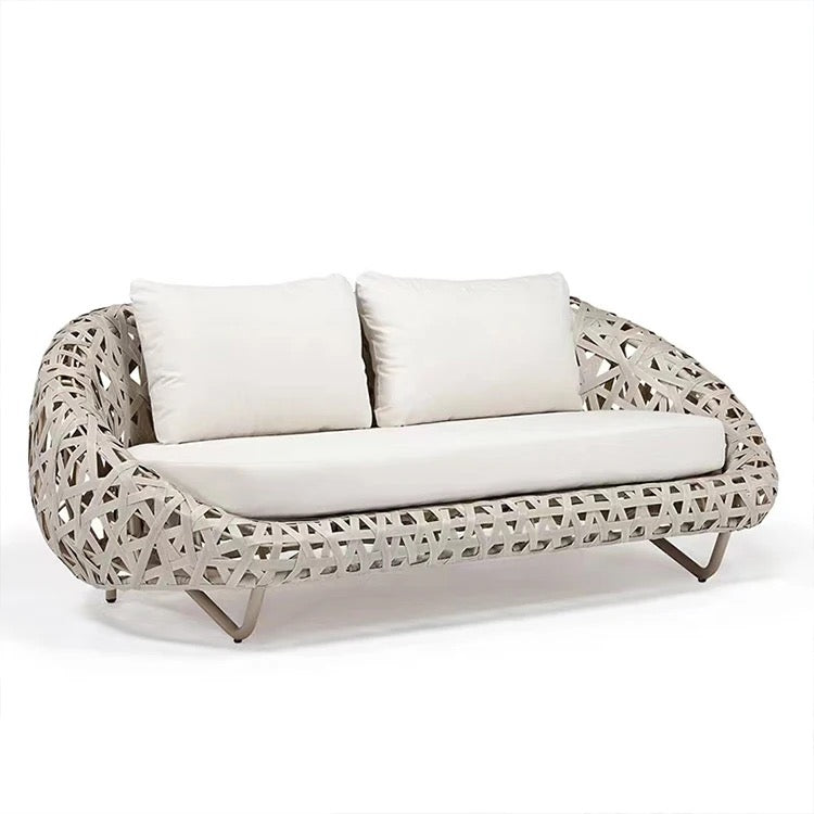 Outdoor Furniture Terrace Garden Luxury Rattan Sofa Lounge Set