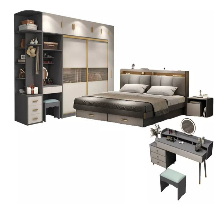 Bedroom Furniture Sets King Size Bed Bedroom Modern Design Bett Schlafzimmermöbel Set 