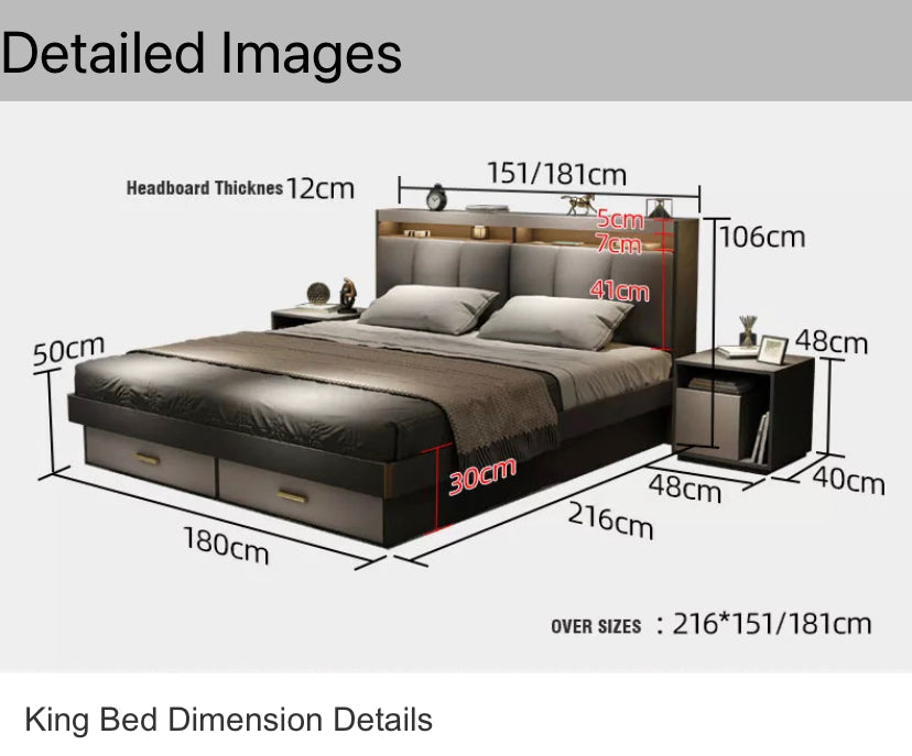 Bedroom Furniture Sets King Size Bed Bedroom Modern Design Bett Schlafzimmermöbel Set 