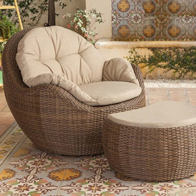 Outdoor Furniture Garden Balcony Patio Lounger Wicker Rattan Furniture Set 