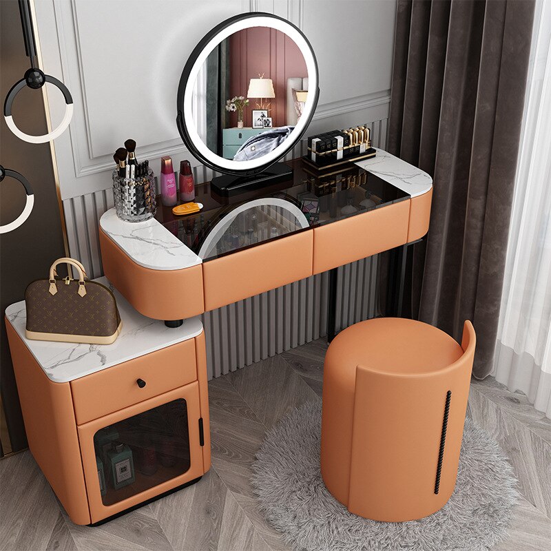 Bedroom Vanities Luxury Modern Schminktisch Set Solid Wood Dressing Table Set