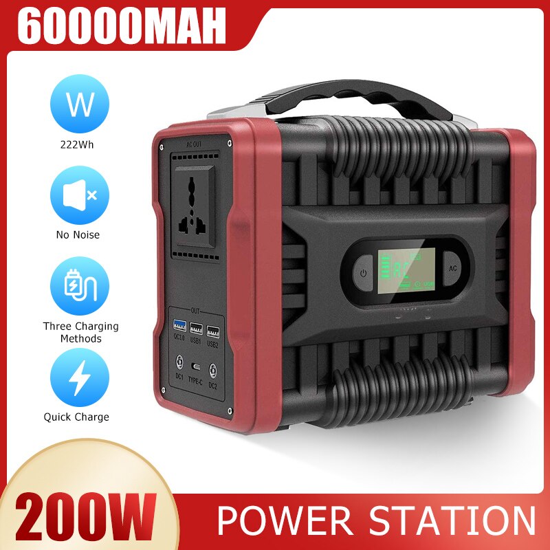 Power Bank Solar Generator Battery Charger Solar Power Station Energy Storage 