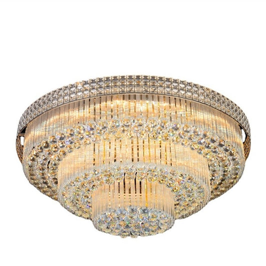 Light Luxury LED Cake Ceiling Light Round Rectangular Multilayer  Ceiling Lights