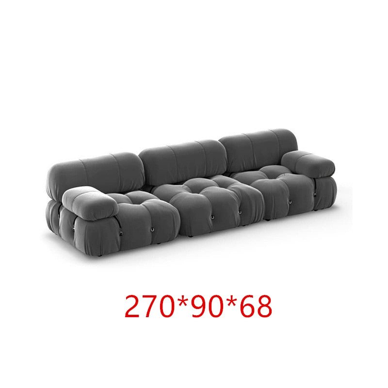 Sofa Net Red Square Pull Button Sofa Living Room Module Single Lazy Sofas