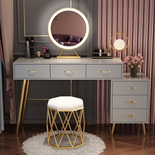 Bedroom Vanities Small Modern Schminktisch Set Bedroom Minimalist Furniture Dressing Table Set