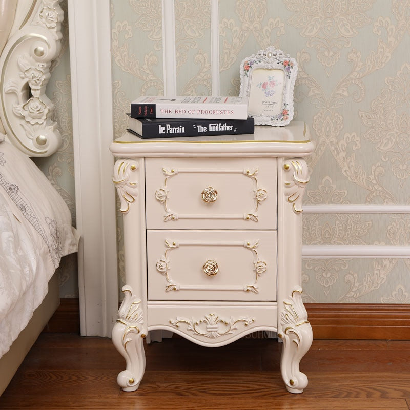 Bedside Cabinet Bedroom Nightstand Wood Storage Cabinet Nachttisch