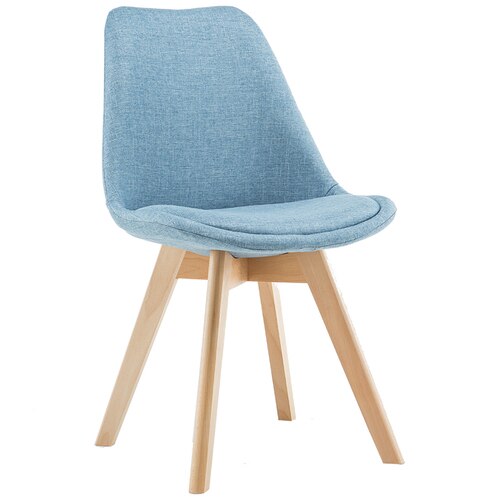 Round Chair Home Modern Simple Casual Plastic Solid Wood Round Chairs